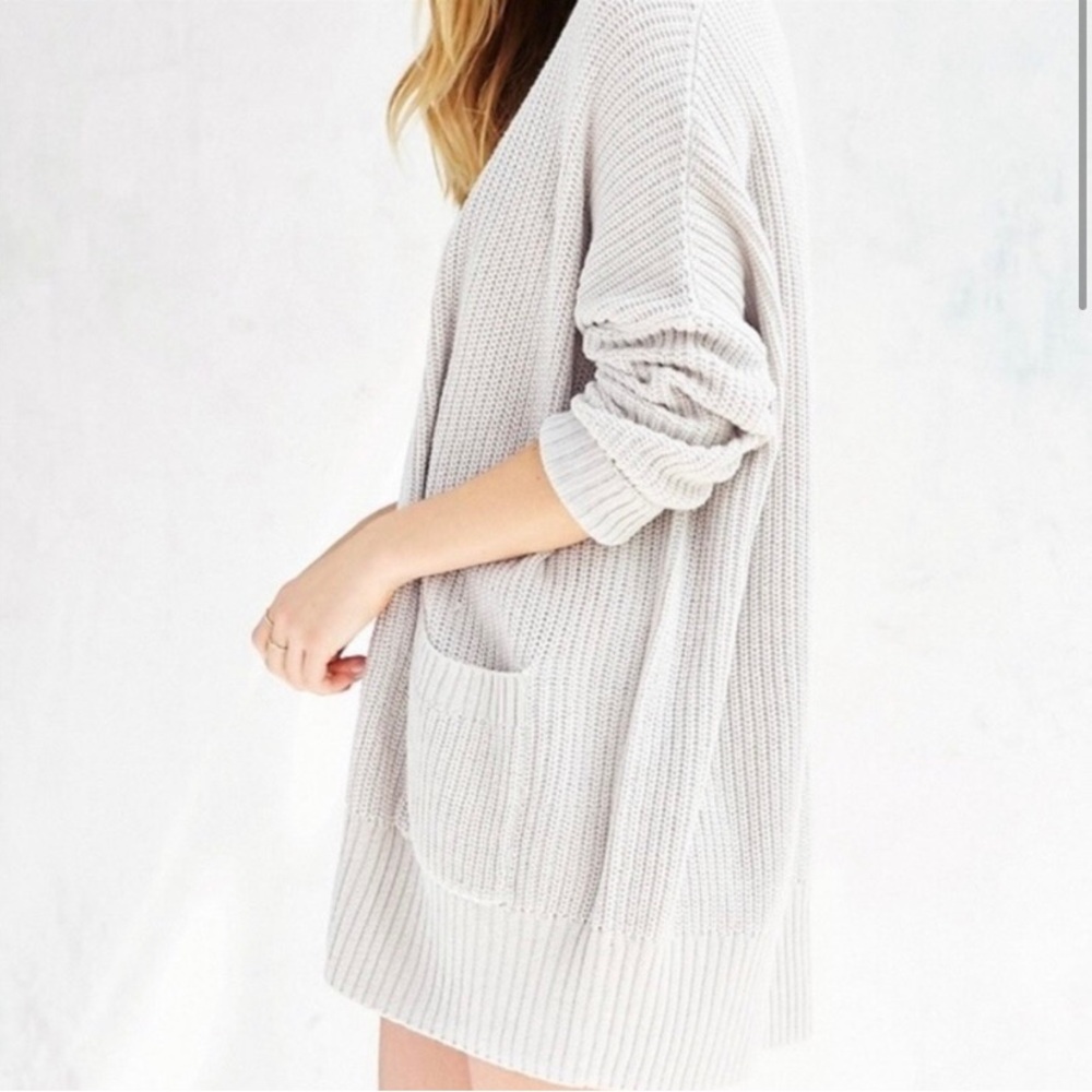 Urban outfitters BDG light grey open cardigan sweater size extra small xs